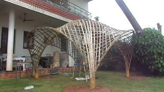 Creative Bamboo Hut Construction