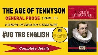 Age of Tennyson  History of English Literature #ugtrbenglish