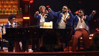 Bruno Mars Anderson .Paak Silk Sonic- Leave The Door Open Live from the iHeartRadio Music Awards