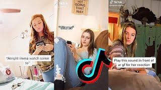 Play this sound around your girlfriend to see her reaction  TikTok compilation  Couples Pranks