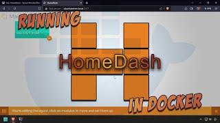 Run HomeDash - Server MonitorDashboard - in Docker