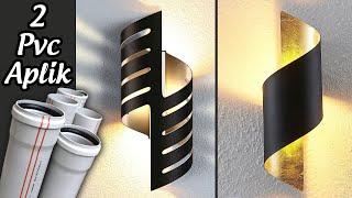 Sconce Making from PVC Pipe - Practical Lamp Making