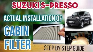 Cabin Filter for Suzuki S-presso  Actual Installation and Guide #RollynPhTutorials