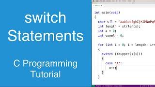 switch Statements  C Programming Tutorial