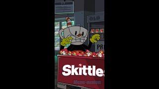 Skittles meme Cup Head Meme Mentom #skittles  #shortvideo  #cuphead #shorts