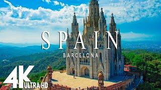 FLYING OVER SPAIN  4K UHD  - Relaxing Music Along With Beautiful Nature Videos 4K Video Ultra HD