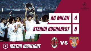 AC Milan 4 - 0 Steaua Bucharest Champions League Final 89 Extended Goals and Highlights.