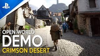 CRIMSON DESERT New 1 Hour 4K Demo  Most Ambitious SINGLE PLAYER OPEN WORLD RPG coming to PS5 Pro