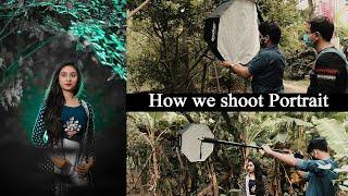 Portrait Photoshoot  Behind the scene of Alokchitro  Portrait Photography Tutorial  Backlight