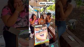 They laughed so hard #caricature #lahaina #art #caricatures artist #streetart #maui #hawaii #funny