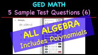 GED Math 5 Sample Test Questions 6