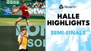 Hurkacz Takes On Zverev Sinner vs Zhang  Halle 2024 Semi-Final Highlights
