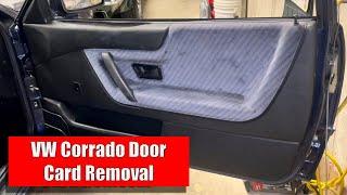 VW Corrado Door Card Removal