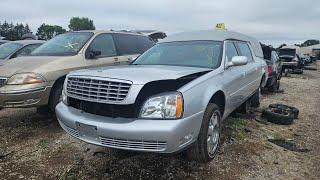 2003 Cadillac Hearse at U-Pull Salvage Yard in Minnesota