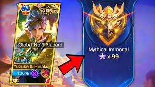 MY LAST ALUCARD MATCH TO REACH MYTHICAL IMMORTAL Win or Lose? - NO EDIT SOLO RANK GAMEPLAY