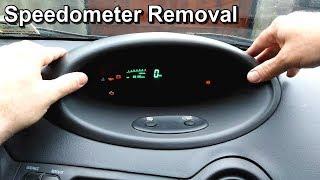 Removing the Instrument Panel Speedometer on a Toyota Yaris