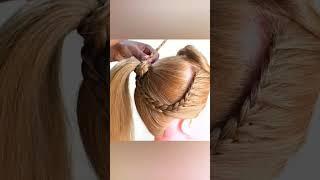 #awesome ponytail Hairstyle Trick #stylish girls  #hairstyletutorial #youtubeshorts #college girls