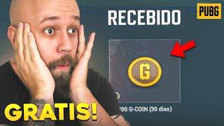 GCOIN E CAIXAS GRATIS NO PUBG PRIME VOLTOU FORTE