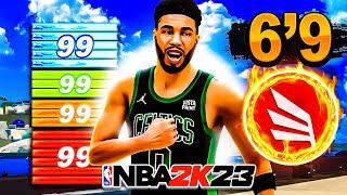 *NEW* 69 INSIDE-OUT SCORER BUILD WILL BREAK NBA 2K23 -  OVERPOWERED DEMIGOD SMALL FORWARD BUILD