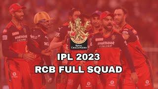 IPL 2023  Royal Challengers Bangalore Squad  RCB Squad 2023