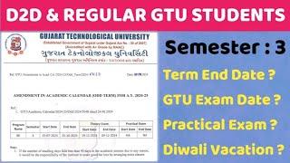 Important Video for BE Semester 3  Regular and D2D Students