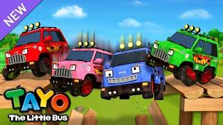 Ten in the Bed  Rainbow Vehicles  Color Song for Kids  Learn Numbers  Tayo the Little Bus