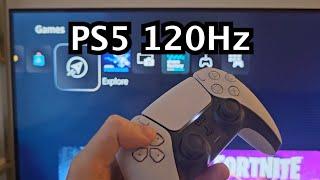 PS5  PS5 Slim - How to Turn On 120Hz