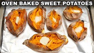 How To Cook Baked Sweet Potatoes in the Oven