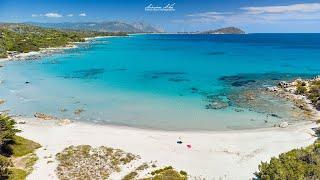 Spiaggia il Golfetto o Cala Ginepro Tortolì - Sardegna aerial drone