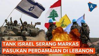 Jadi Sasaran Markas Pasukan Perdamaian PBB Ditembaki Tank Israel