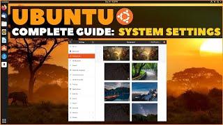 Ubuntu Complete Beginners Guide The System Settings