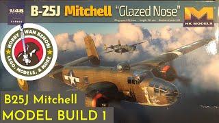 Plastic Scale Model Build - HK Models B-25J Mitchell 148 - Part 1  Preparation Cockpit 4K