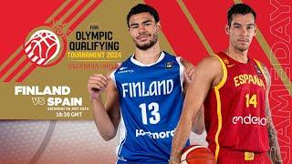 FINLAND vs. SPAIN I FIBA Olympic Qualifying Tournament 2024 I @baskemali
