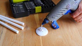 7 life hacks with HOT GLUE for your repair.