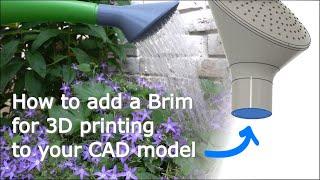 How to create a brim for 3D printing in a CAD model