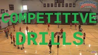 Competitive Volleyball Drills for Offense and Defense