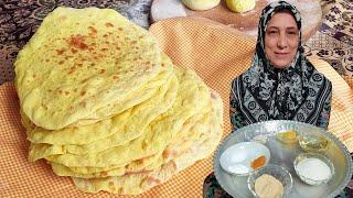 we cooking IRAN Lavash Bread - NOON Lavash - نان لواش