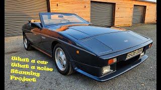 TVR 350i V8 Tasmin Muscle car from Blackpool start up hear the noise  and a walkaround this beast