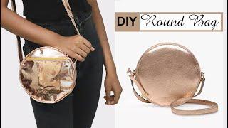 DIY Circle Bag  Round Crossbody Bag  Tambourine Bag  DIY Round Bag