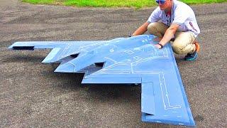 XXXL B-2 SPIRIT STEALTH BOMBER RC TURBINE JET FLIGHT DEMONSTRATION