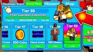 *NEW* CLOCKMAN EVENT IS COMING⏰⌛ - Toilet Tower Defense