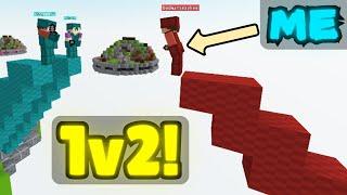 Attempting to 1v2 bloxd.io bedwars PROS