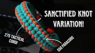 HOW TO MAKE SANCTIFIED PARACORD BRACELET USING 550 CORD + 275 CORD EASY PARACORD TUTORIAL DIY .