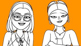 Miraculous LadyBug and Chloé Bourgeois Coloring Book  Marinette Coloring Pages