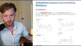 30 Business Lessons I Learned Making $500000mo