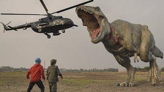 Hunter Save Photographers P2  Jurassic World Dominions In Real Life  Dinosaur Attack  Teddy Chase