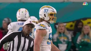 Joey Bosa says something to ref and gets flagged