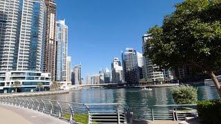 Прогулка по Dubai Marina. Естественный звук