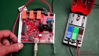 Relays and triacs controlled over USB