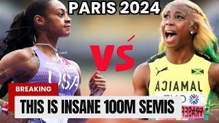 Sha’Carri Richardson Finally Battles Shelly-Ann Fraser-Pryce & Julien Alfred  Women’s 100m Semis